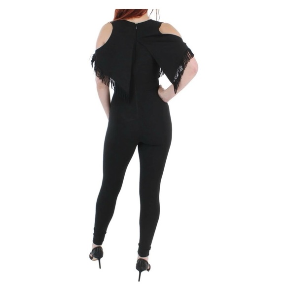 Nookie Womens Iris Black Fringe Skinny
Leg Evening Jumpsuit small - Picture 15 of 15